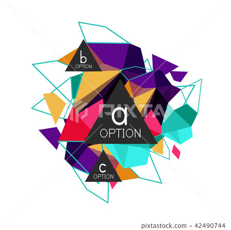 Triangle infographics design layout Triangle infographics design layout 42490744