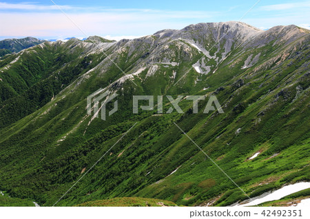 Northern Alps Kinto Dake behind the mountaintop Ginza course Noguchigoro dune Northern Alps Kinto Dake behind the mountaintop Ginza course Noguchigoro dune 42492351