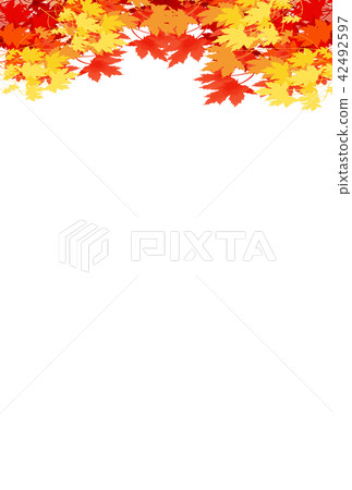 Autumn leaves background material 42492597