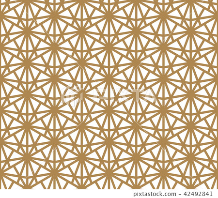 Seamless pattern based on Japanese ornament Kumiko 42492841