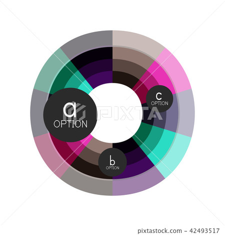 Abstract colorful geometric option infographics design template with sample abc options. Abstract 42493517