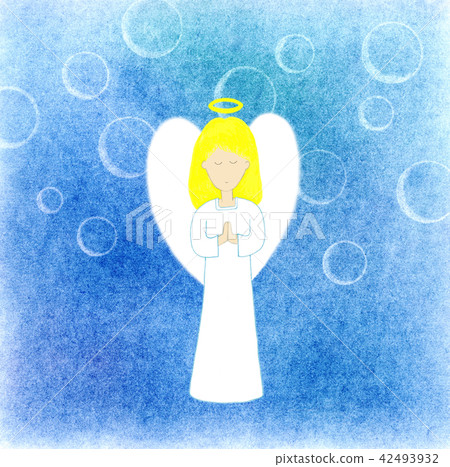 Hand-painted pastel angel Hand-painted pastel angel 42493932