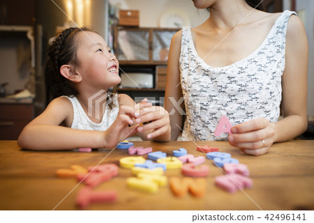 Studying the alphabet 42496141