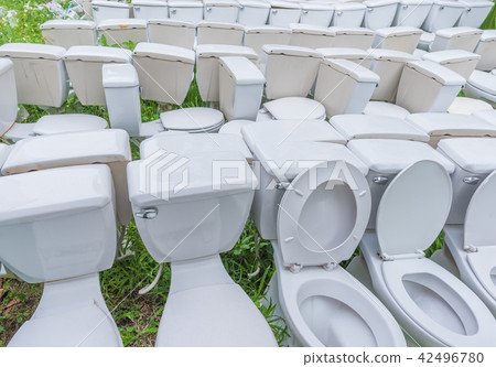 waste flush toilet outdoor . 42496780
