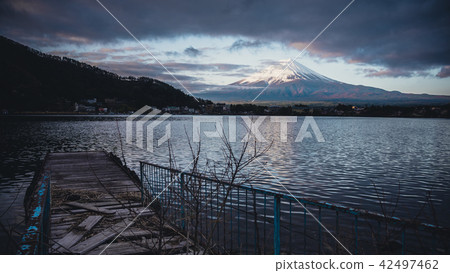 Panorama image of Mount Fuji and Lake. Panorama image of Mount Fuji and Lake. 42497462