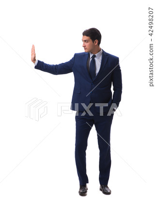 Young businessman isolated on white background Young businessman isolated on white background 42498207