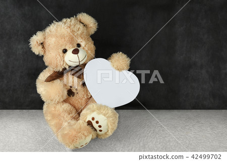 Teddy bear with hearts  42499702