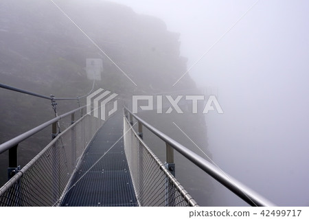 Filth observatory in Switzerland morning fog 42499717