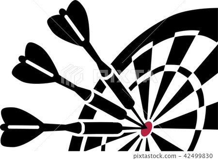 Dartboard with Darts Dartboard with Darts 42499830