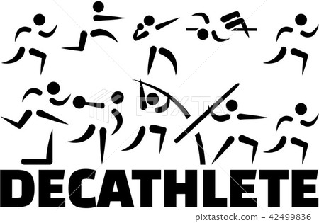 Decathlete icon set - Stock Illustration [42499836] - PIXTA