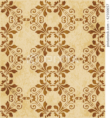 Retro cork texture grunge seamless background 42500657