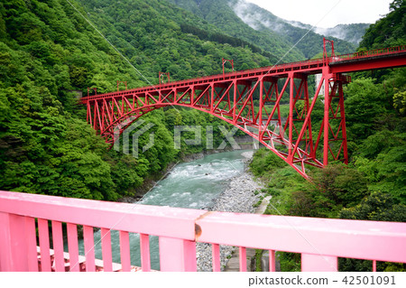 從Yamahiko橋樑的Shin-Yamahiko橋樑方向視圖 42501091