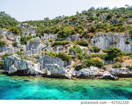 Ruins of Sunken city on Kekova, Turkey. Ruins of Sunken city on Kekova, Turkey. 42502288