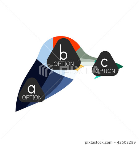 Abstract colorful geometric option infographics design template with sample abc options. Abstract Abstract colorful geometric option infographics design template with sample abc options. Abstract 42502289