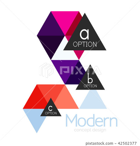 Triangle shape design abstract business logo icon design. Company logotype branding emblem idea Triangle shape design abstract business logo icon design. Company logotype branding emblem idea 42502377