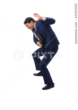 Young businessman isolated on white background Young businessman isolated on white background 42502456