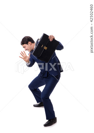 Young businessman isolated on white background Young businessman isolated on white background 42502460