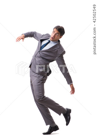 Young puppet businessman isolated on white background 42502549