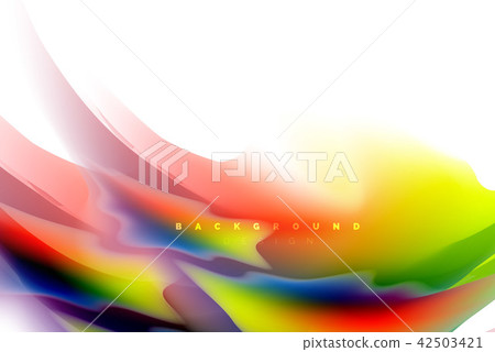 Holographic paint explosion design, fluid colors flow, colorful storm. Liquid mixing colours motion Holographic paint explosion design, fluid colors flow, colorful storm. Liquid mixing colours motion 42503421