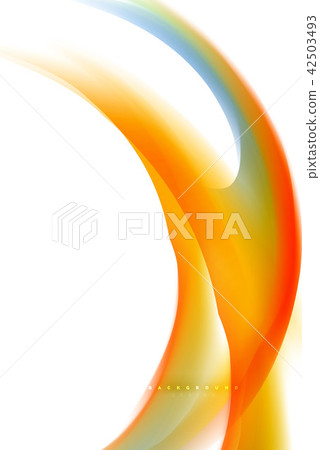 Holographic paint explosion design, fluid colors flow, colorful storm. Liquid mixing colours motion 42503493