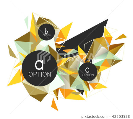 Vector triangle abstract background, low poly concept Vector triangle abstract background, low poly concept 42503528