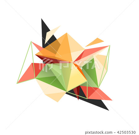 Vector triangle abstract background, low poly concept Vector triangle abstract background, low poly concept 42503530