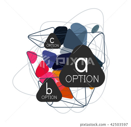 Geometric triangle infographics 42503597