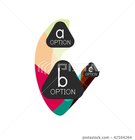 Abc Option Image Abstract colorful geometric option infographics... - Stock Illustration ...