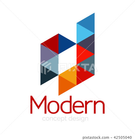 Triangle shape design abstract business logo icon design. Company logotype branding emblem idea Triangle shape design abstract business logo icon design. Company logotype branding emblem idea 42505040