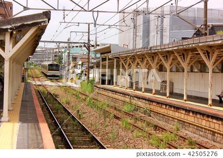 鶴見線鶴見大野站的濱川崎線進入本線 42505276