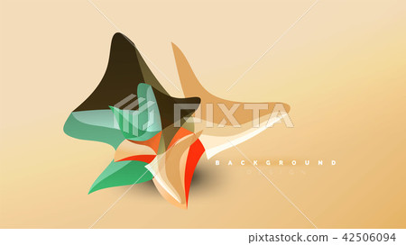 Abstract background - geometric origami style shape composition, triangular low poly design concept 42506094