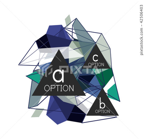 Geometric triangle infographics Geometric triangle infographics 42506403