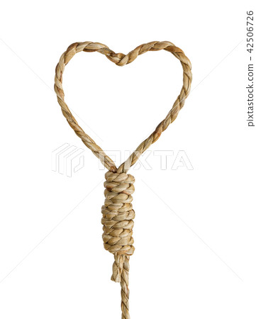 Noose rope shaped heart Noose rope shaped heart 42506726