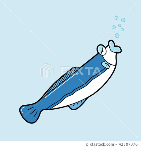 Fish in cartoon style 42507376