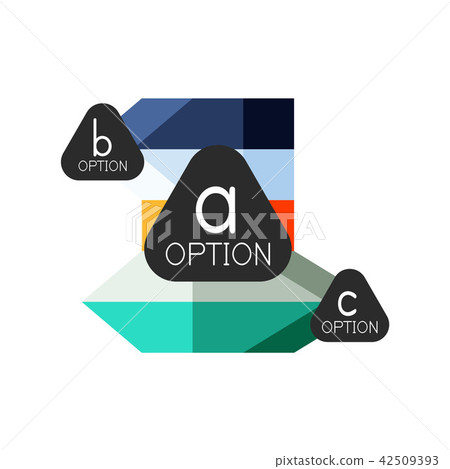 Abc Option Image Abstract colorful geometric option infographics... - Stock Illustration ...