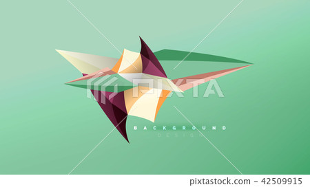 Abstract background - geometric origami style shape composition, triangular low poly design concept Abstract background - geometric origami style shape composition, triangular low poly design concept 42509915