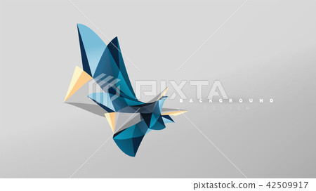 Abstract background - geometric origami style shape composition, triangular low poly design concept Abstract background - geometric origami style shape composition, triangular low poly design concept 42509917