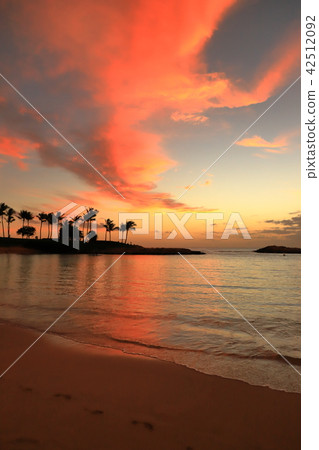 Sunset sky of Ko Olina Beach 42512092