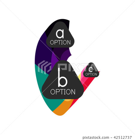 Abstract colorful geometric option infographics design template with sample abc options. Abstract Abstract colorful geometric option infographics design template with sample abc options. Abstract 42512737