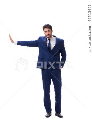 Young businessman isolated on whie background  42513491