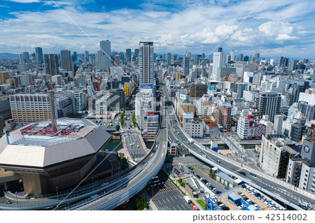 從大阪難波的北部天際線 42514002