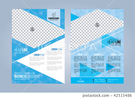 Blue and White Business Brochure. Blue and White Business Brochure. 42515486