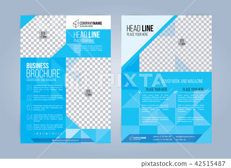 Blue and White Business Brochure. Blue and White Business Brochure. 42515487