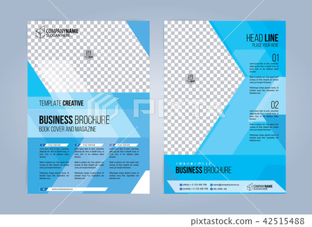 Blue and White Business Brochure. Blue and White Business Brochure. 42515488