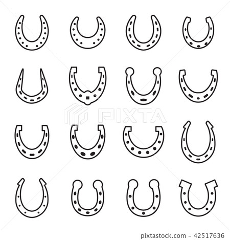 Horseshoe vector icon isolated 42517636