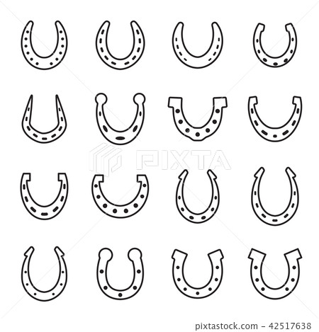 Horseshoe vector icon isolated 42517638
