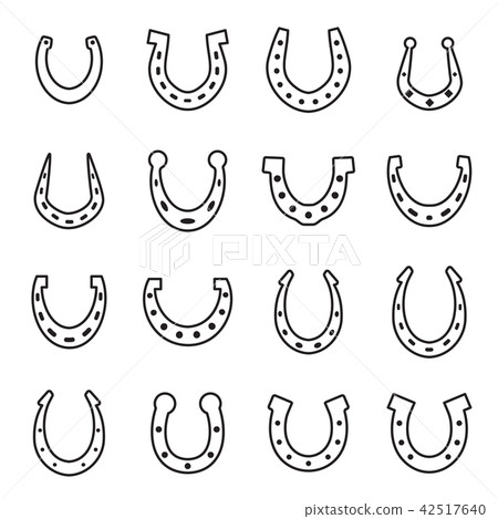 Horseshoe vector icon isolated 42517640