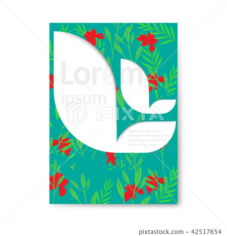 Natural floral concept modern Flyer & Poster 42517654