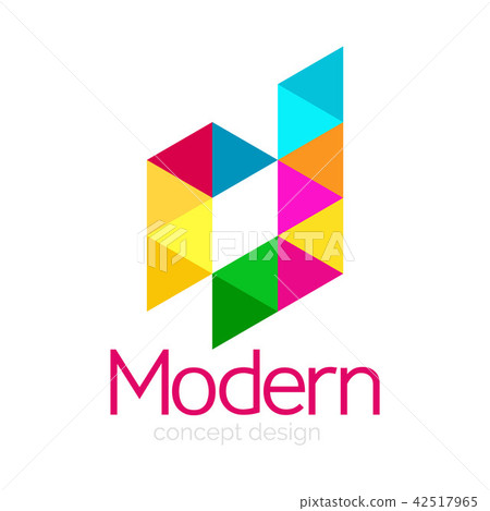 Triangle shape design abstract business logo icon design. Company logotype branding emblem idea Triangle shape design abstract business logo icon design. Company logotype branding emblem idea 42517965