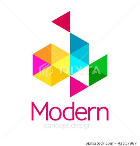 Triangle shape design abstract business logo icon design. Company logotype branding emblem idea Triangle shape design abstract business logo icon design. Company logotype branding emblem idea 42517967